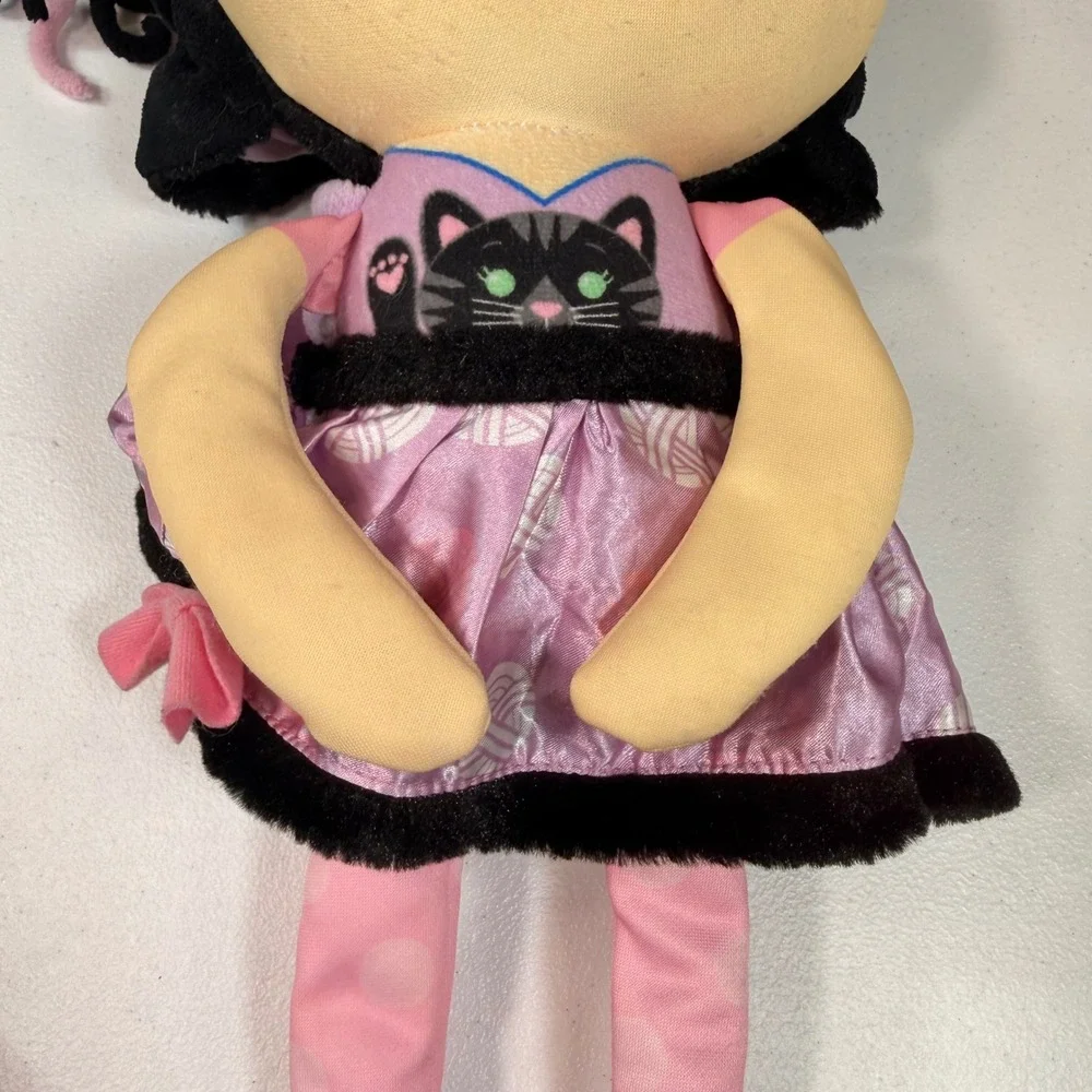 Flip Zee Girls Kitty Cat Zuri 2 in 1 Transformation Plush Doll Purple Pink 19